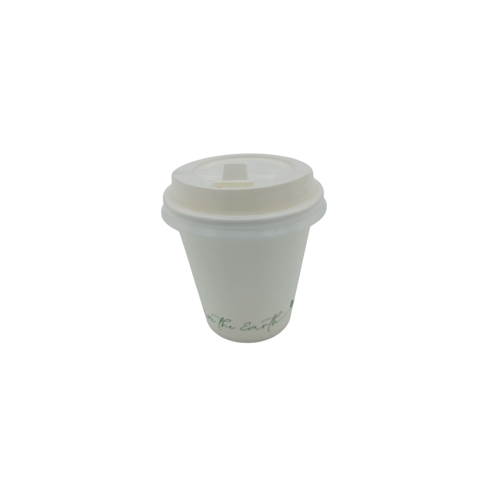 Gobelet 20 cl (7 oz) en Carton Blanc avec Couvercle en Plastique